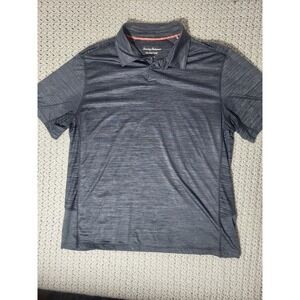 Tommy Bahama IslandZone Polo Shirt Mens XL Gray Heather Performance Golf Top